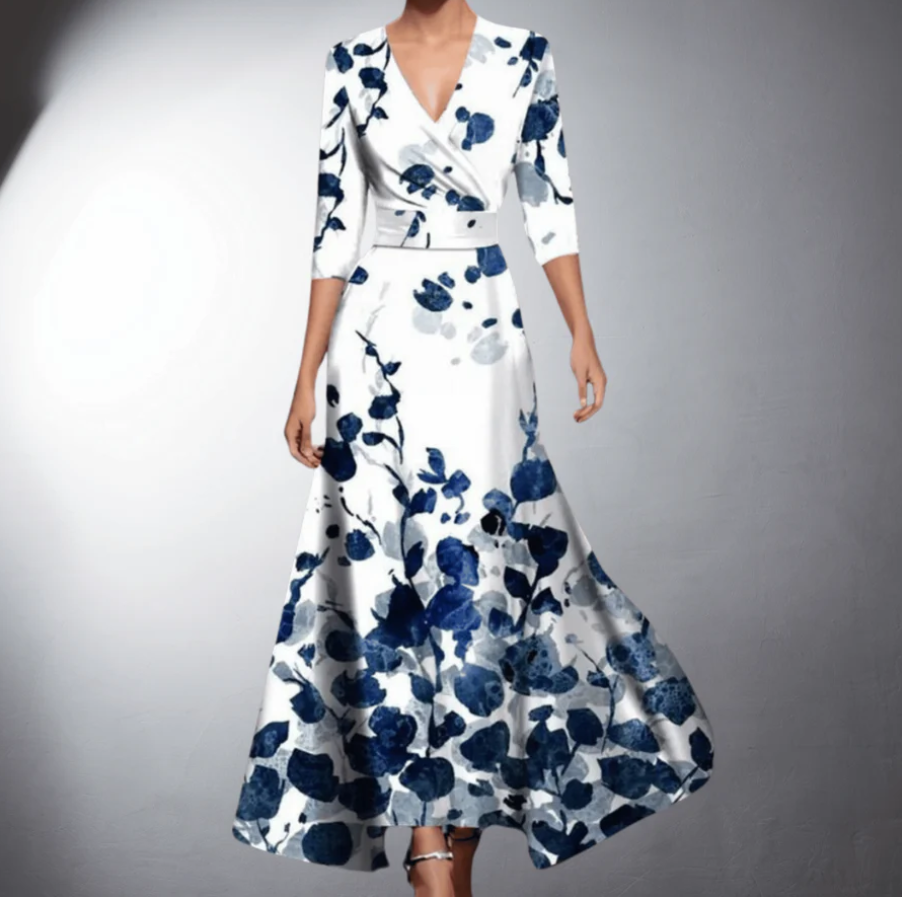 Effortless Floral Elegance Dress
