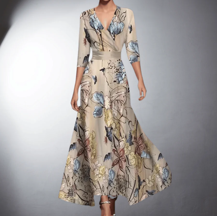 Effortless Floral Elegance Dress