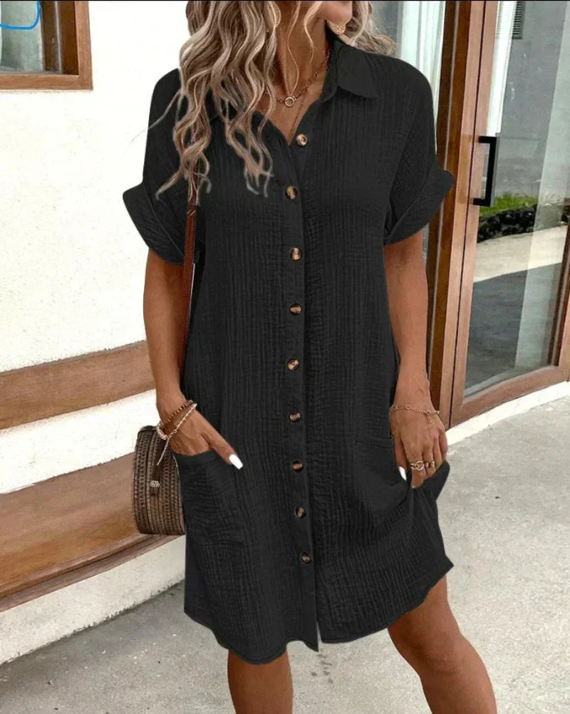 Effortless Comfort Polo Dress